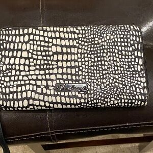 Vera Bradley Black and White Textured Wallet